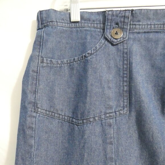 SOUTHERN LADY | size 14 | Blue Denim Skirt | 100% Cotton - Picture 3 of 16